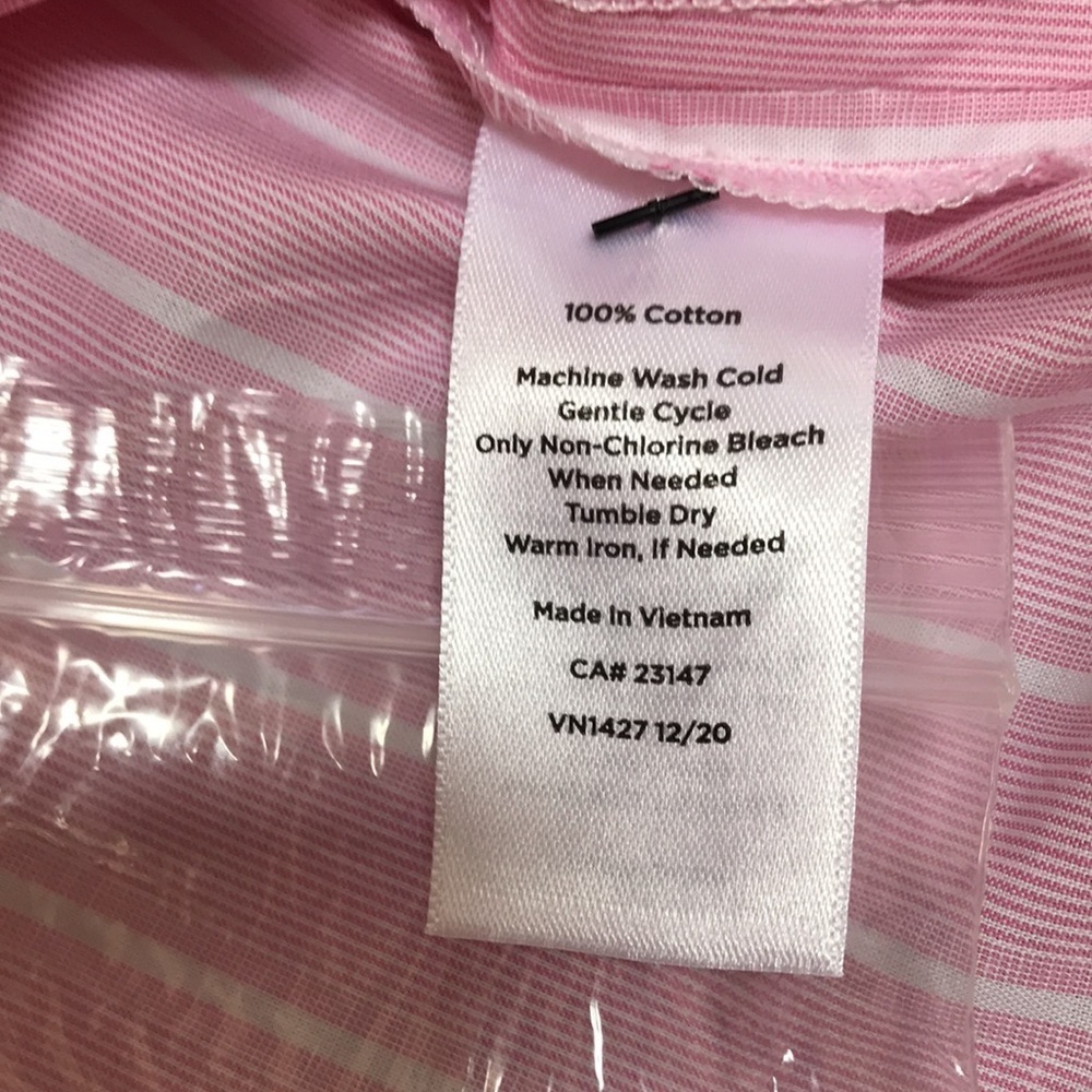 NWT! TALBOTS Size 1X pink front button cotton top… - image 5